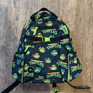 Turtles Kids Backpack - Black and Green